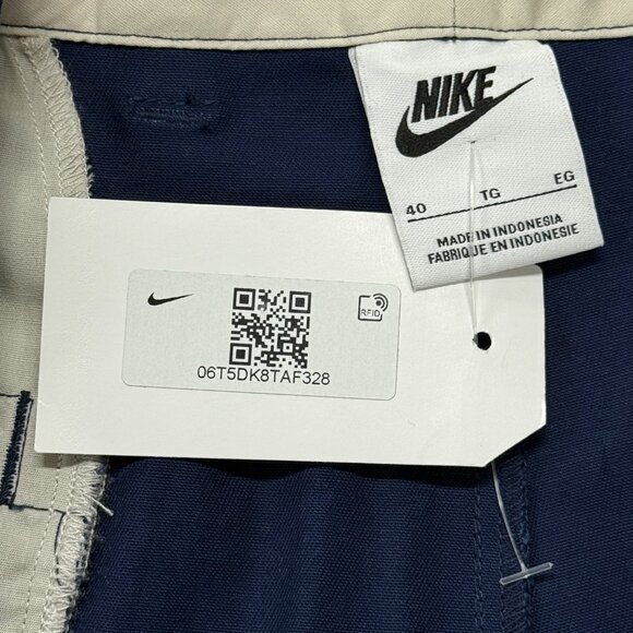 Nike Life El Chino Pants Mens 40 Blue NWT Wide Loose 90s Y2K SB Pants FD0405 - Picture 7 of 13